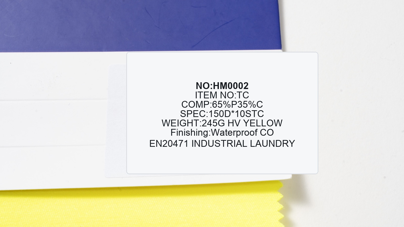 HM002 tc fabric product sample photograph