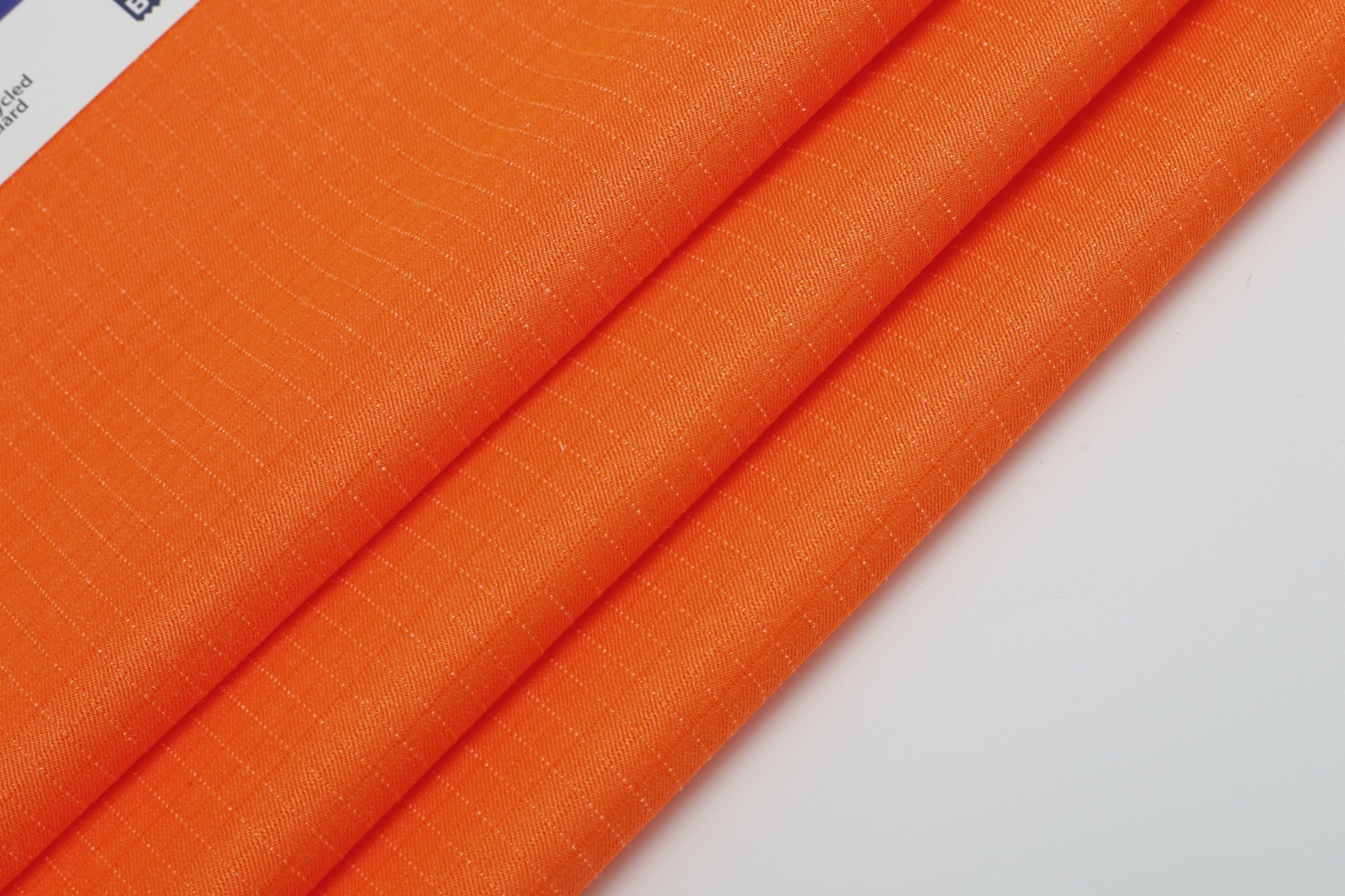 HM023 orange fabric sample detail