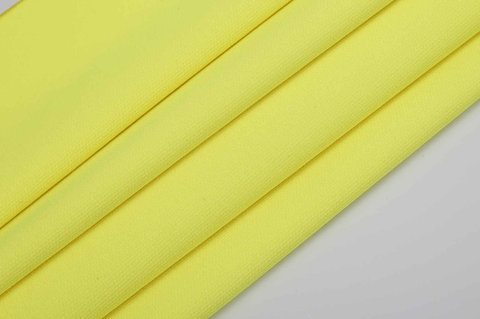 HM038 fluorescent yellow stretch workwear fabric detail